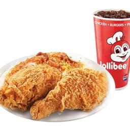 2Pc Chickenjoy W/ Palabok Fiesta and Drink