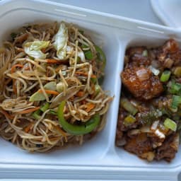 Gobhi Manchurian and Noodles Combo