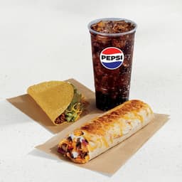 Steak Grilled Cheese Burrito Combo