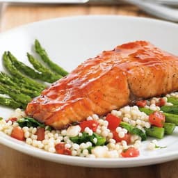 Enlightened Cherry Chipotle Glazed Salmon*