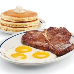 T-Bone Steak & Eggs