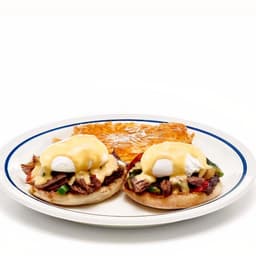 Spicy Poblano Eggs Benedict